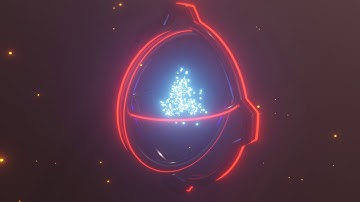 "Particles Clock" Blender 2.8 animation in Eevee