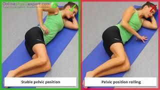 Hip ER Clam Strengthening Exercise Tutorial (Level 1) - ONLINE PHYSIO EXERCISES