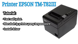 PRINTER POS KASIR STRUK THERMAL EPSON TMT82III | TMT 82III | TM-T82III PORT USB + LAN
