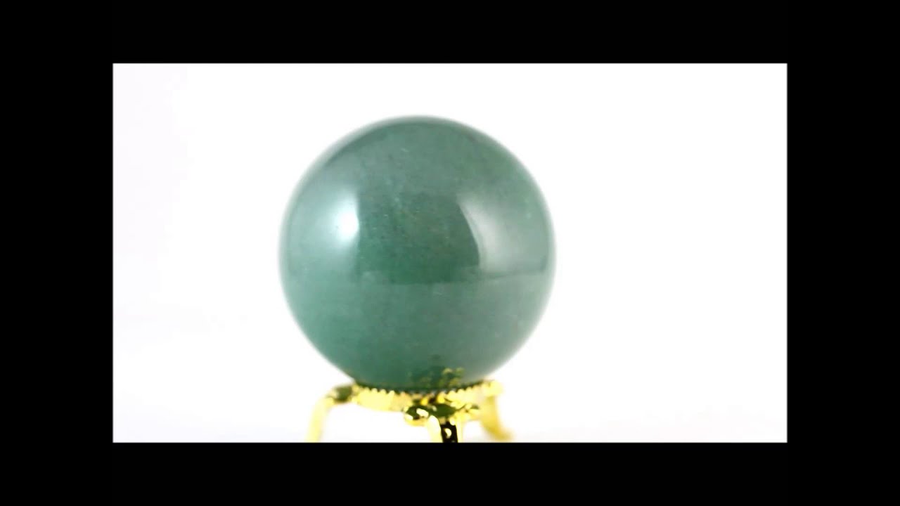 アベンチュリン(砂金石英) 丸玉 40ミリ / Aventurine Sphere - YouTube