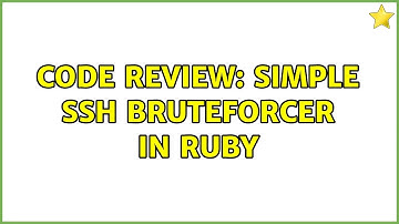 Code Review: Simple SSH bruteforcer in Ruby