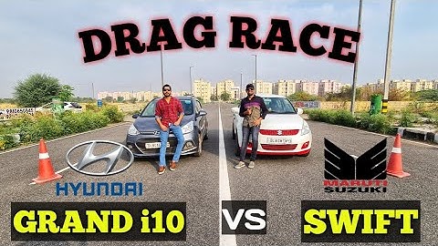 DRAG RACE | Maruti Suzuki Swift Diesel VS Hyundai Grand i10 Petrol(CNG) | WHEELS WANDERLUST
