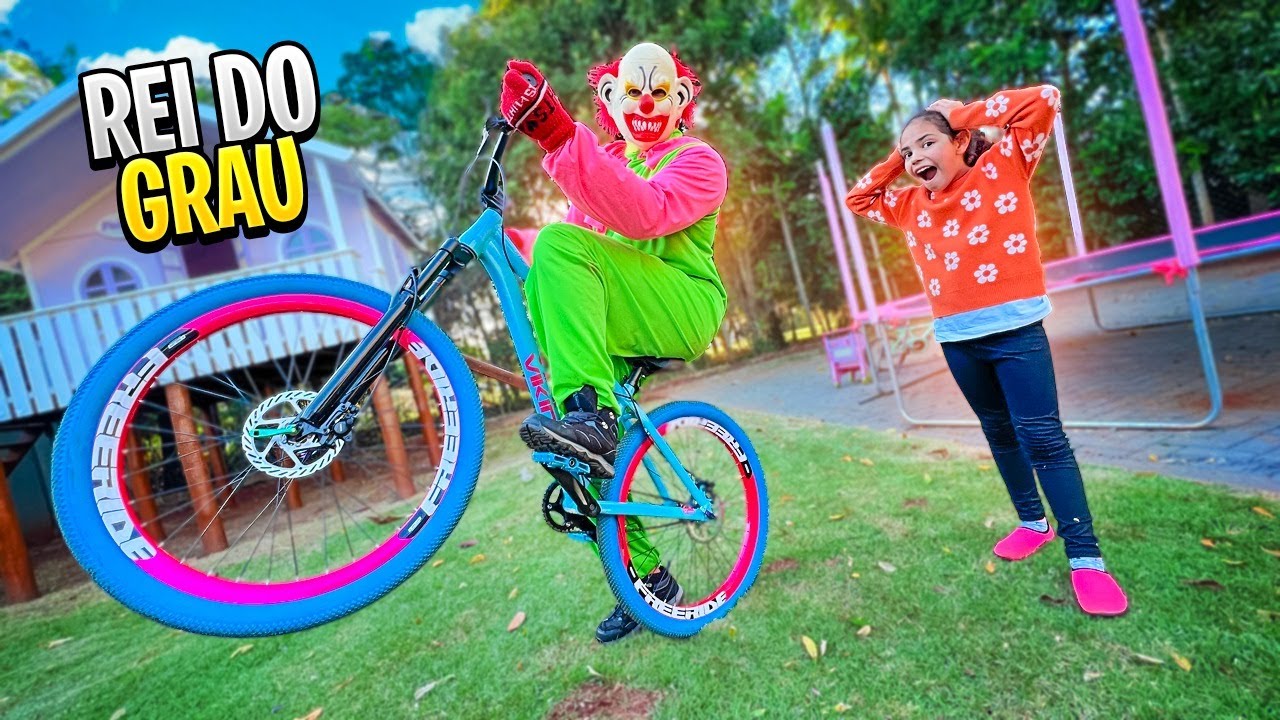 BONZINHO IMPRESSIONOU DANDO GRAU NA NOVA BIKE DO MEU PAI 😱 * REI DO GRAU *