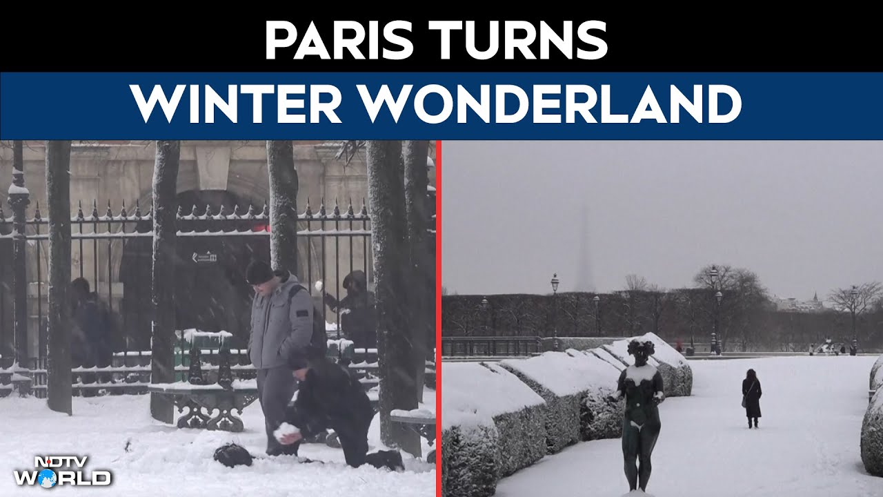 Paris News | Winter Wonderland In The Capital As Parisians Wake Up To A Snow Coat