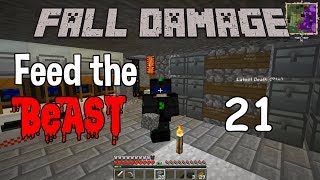 Fall Damage FTB 021 - Learning & Loving Logistics Pipes