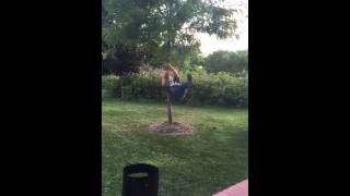 Drunk fat man stripper