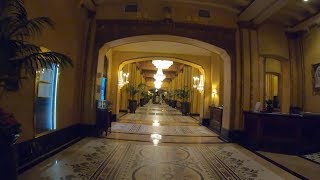 Walking through the Roosevelt Hotel in Downtown New Orleans