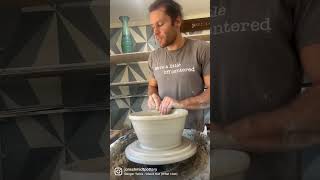 Big bowls today #pottery #potterywheel #claystudio #ceramic #throwingpottery #potterystudio