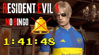 Resident Evil 4 Remake speedrun profesional No bingo 1:41:48