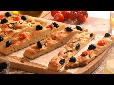 FOCACCIA DE ACEITUNAS Y TOMATE 👩🍳 El pan ITALIANO casero tierno y sabroso ¡MUY FÁCIL!- Cocinatis hqdefault