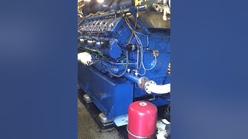 Deutz MWM TGB 620 V16K start up - Landfill gas