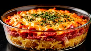 Grate the potatoes and mix them with eggs!  Delicious and quick! The kids will want more!