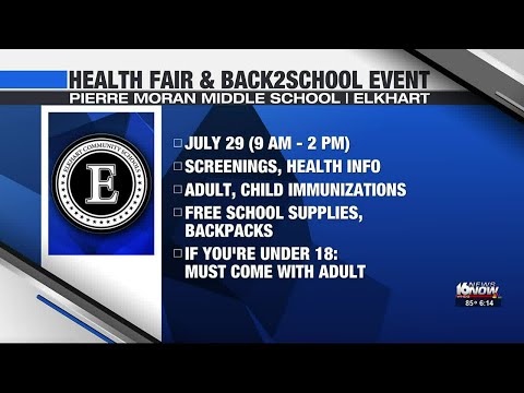 'Back2School' health fair coming to Pierre Moran Middle School in July