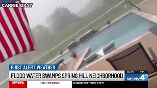 Spring Hill flooding: Family describes ‘river’ through yard after Friday storm Spring Hill flooding: Family describes ‘river’ through yard after Friday storm