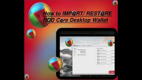 Step by Step How to IMPORT/ RESTORE REDDCOIN Core Wallet (PC) !!! Easy!!! TUTORIAL!!