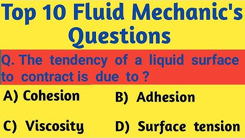 NMDC Junior Officer Top 10 Fluid Mechanic