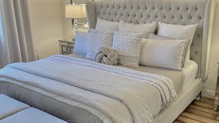 How to make your bed look luxurious and fluffy Step by step #shorts screenshot 4