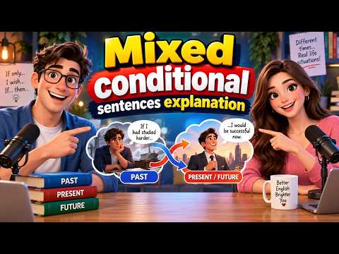 Mixed conditional sentences explanation with easy examples for learners to understand conditionals