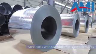 AMI Steel-hot rolled steel coil，cold rolled coil galvanize，galvalume，aluzinc，zn-al-mg，preprinted