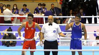 MARJON PIANAR ANGCON (PHI) vs SAROHATUA LUMBANTOBING (INA) | 1/2 Final | Boxing SEA Games 31