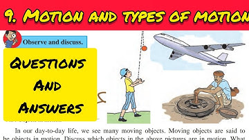 6th Std - Science -Chapter 9 Motion and types of motion questions answers exercise-Maharashtra board