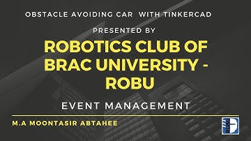 Obstacle Avoiding Car Simulation By Using Tinker CAD