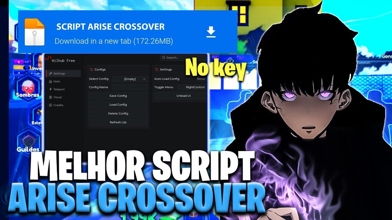 Arise Crossover SCRIPT - Auto Rank G - Auto SS Dungeon, Auto Beru SS, AutoFarm, More - 2025