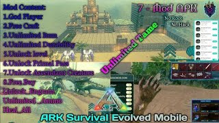 ARK MOBILE MOD tek armour free OMG 😱🤯APK 2.0.29 | FREE GOD CONSOLE | AMBER INFINITE #viral #online