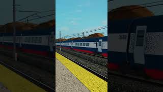 An Avelia Liberty Acela Bypasses Wickford Junction Station in Roblox MBTA (ft. @BubblySugxr4492) #shorts