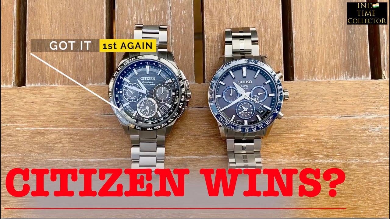 Seiko Astron 5X53 vs Citizen Satellite Wave F900: Which is the Faster Watch?  - YouTube