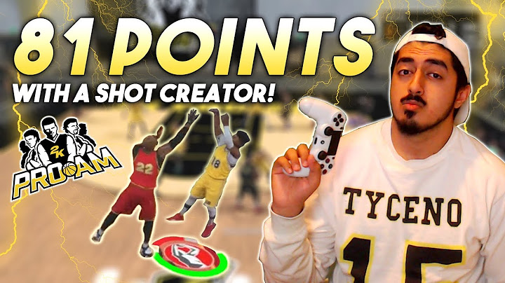 SCORING 81 POINTS WITH A SHOT CREATOR! INSANE STEPBACKS AND FADEAWAYS - NBA2K17 Pro-Am | Tyceno
