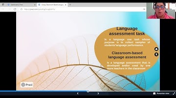 Using Classroom-Based Language Assessment Differences between Language Teaching-Language Assessment.