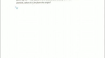 A body starts from the origin and moves along the x-axis such that velocity at any instant is given