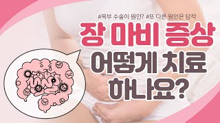 장마비 증상 어떻게 치료하나요?