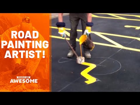 Satisfying Road Painting