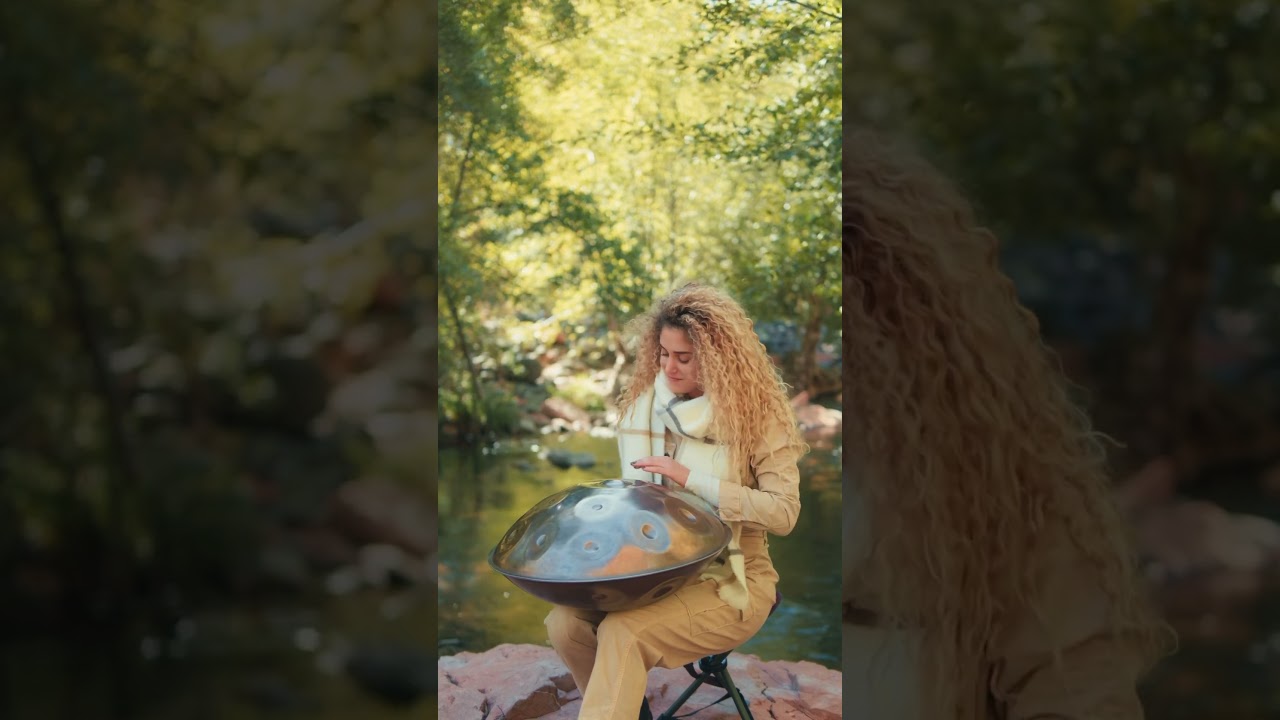 Playing in magical Sedona 🧡 #shortsvideo #handpan #sedona #meditationmusic