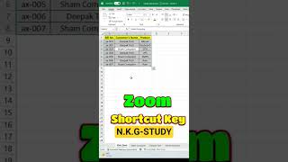 Excel zoom shortcut key#shortcut #keyboard #viral