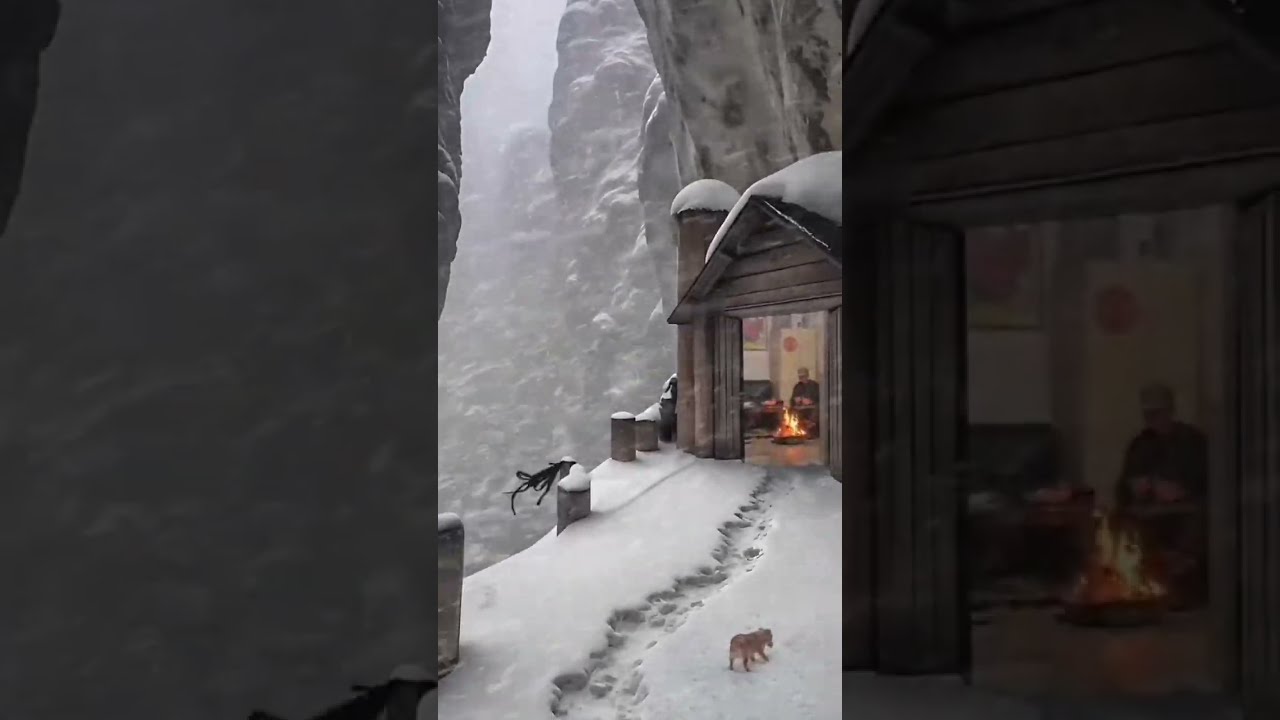 The Perfect Winter Retreat Watching Snowfall From A Cozy Mountain Hideaway 