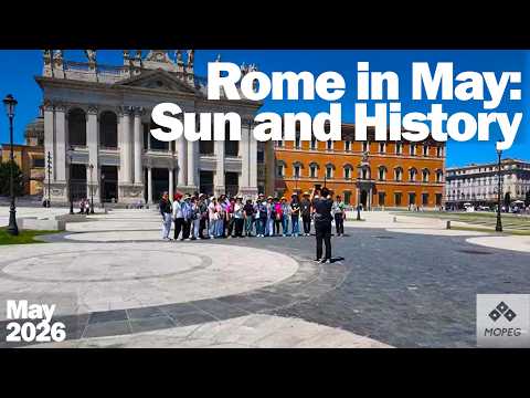 Video Passeggiata Mattutina a San Giovanni: Sole e Storia | Roma 4K 50fps. Slow TV Italia