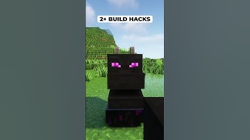 Minecraft 2+ Build Hacks 🤓 (Montagem Xonada) #shorts #minecraft