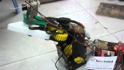 Zigbee PC controlled robotic arm with audio video transmission