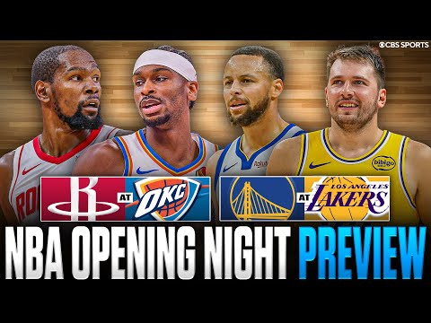 2025-26 NBA Opening Night Preview: Rockets vs Thunder, Warriors vs Lakers