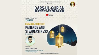 Dars-e-Ramadan 05 (Dutch): Patience and steadfastness