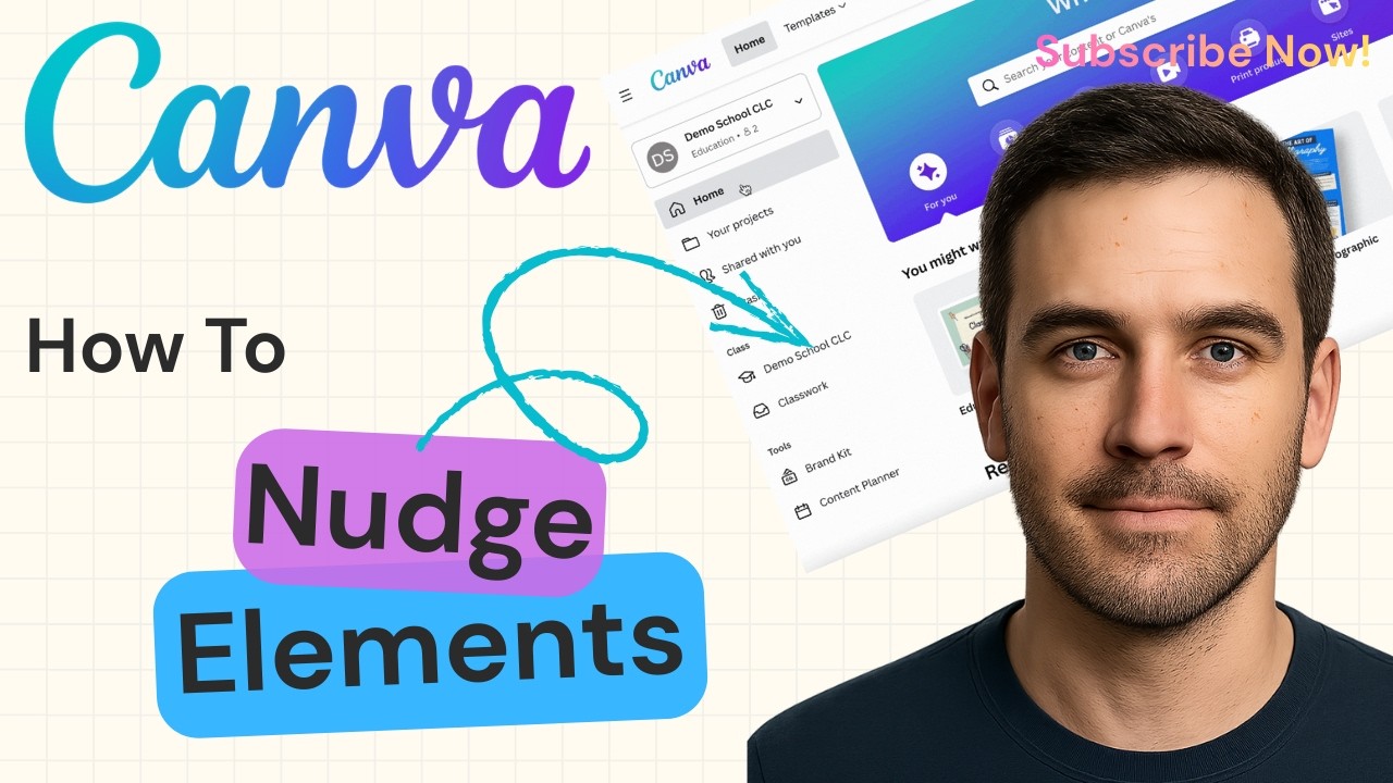 How to Nudge Elements in Canva | Move Objects Precisely Tutorial 2026 ...