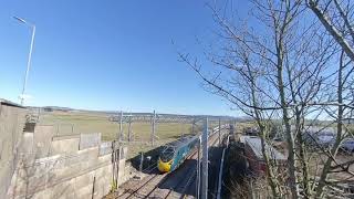 Pendolino 390152 passing Carstairs South Junction on 27-03-2023 at 1634 in VR180