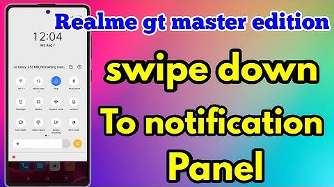 Realme Gt Master Edition Swipe Down To Home Screen | Realme Gt Master Edition Notification Setting