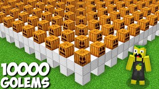 How do I SPAWN 10000 GOLEMS in Minecraft ? NEW WAY TO SPAWN SECRET GOLEMS !