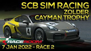 SCB Sim Racing Event 9 Race 2 Porsche Cayman GT4 Trophy @ Zolder Raceroom