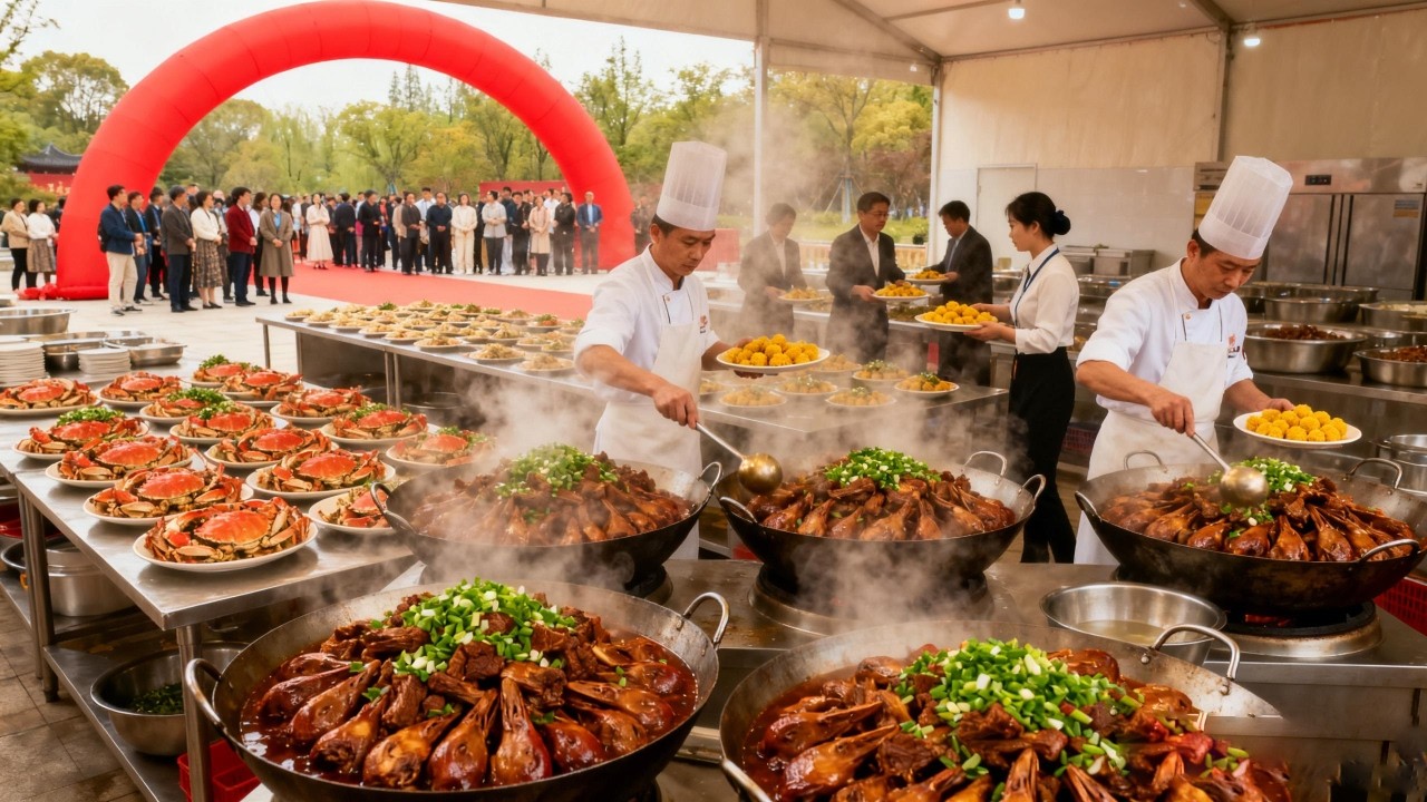 太壕了！浙江农村16岁生日宴，30桌排面拉满！红烧羊肉、酱鸭都是前菜，直接上松叶蟹！【我是忐忑妞】