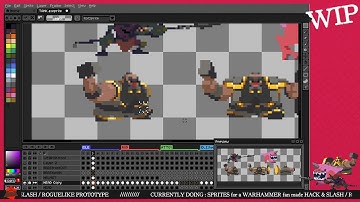 Pixel art animation using Aseprite